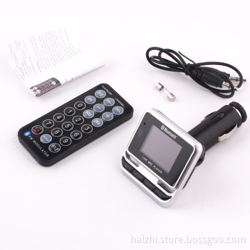 Multifunctional mp3 dual usb car charger for cellphone